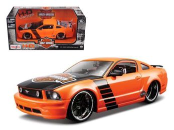 2006 Ford Mustang GT Harley Davidson Orange 1/24 Diecast Model Car by Maisto