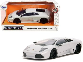 Lamborghini Murcielago LP640 Light Gray Pastel \Hyper-Spec\" 1/24 Diecast Model Car by Jada"""