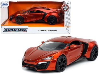 Lykan Hypersport Copper \Hyper-Spec\" 1/24 Diecast Model Car by Jada"""