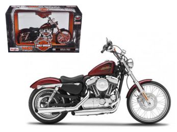 2012 Harley Davidson XL 1200V Seventy Two Red 1/12 Diecast Motorcycle Model by Maisto