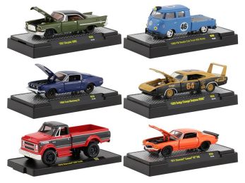Auto Shows 6 piece Set, Release 56 IN DISPLAY CASES 1/64 Diecast Model Cars by M2 Machines