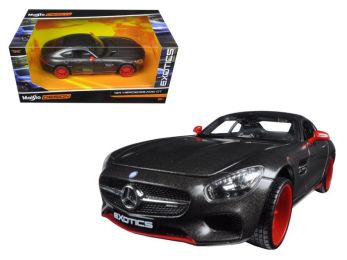 Mercedes AMG GT Black \Exotics\" 1/24 Diecast Model Car by Maisto"""