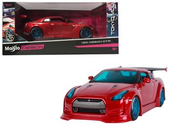 Nissan GT-R Red \Tokyo Mod\" Maisto Design 1/24 Diecast Model Car by Maisto"""