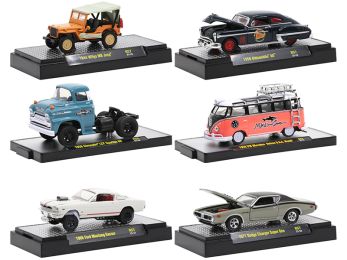 Auto Meets Set of 6 Cars IN DISPLAY CASES Release 57 Limited Edition to 7650 pieces Worldwide 1/64 Diecast Model Cars by M2 Machines