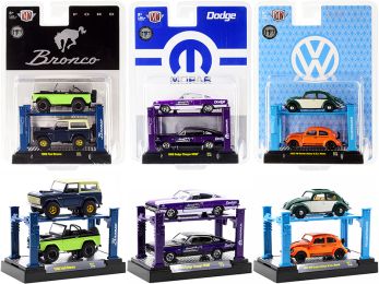 Auto Lifts Set of 6 pieces Series 21 Limited Edition to 5650 pieces Worldwide 1/64 Diecast Model Cars by M2 Machine
