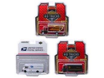 \Heavy Duty H.D. Trucks\" Set of 3 pieces Series 17 1/64 Diecast Models by Greenlight"""
