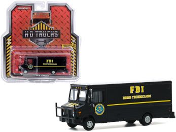 2019 FBI Step Van \FBI Bomb Technicians\" Black \""H.D. Trucks\"" Series 19 1/64 Diecast Model by Greenlight"""