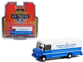 2019 Step Van Georgia State Patrol Mobile Command Post Blue and White H.D. Trucks Series 20 1/64 Diecast Model by Greenlight