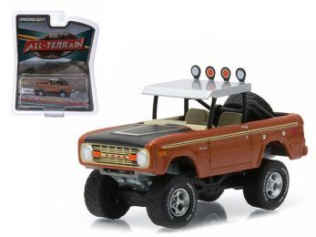 1972 Ford Bronco Custom Copper Metallic \All Terrain\" Series 1 1/64 Diecast Model Car by Greenlight"""