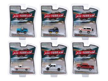 \All Terrain\" Set of 6 pieces Series 8 1/64 Diecast Model Cars by Greenlight"""