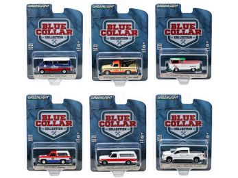 \Blue Collar Collection\" Set of 6 pieces Series 7 1/64 Diecast Model Cars by Greenlight"""