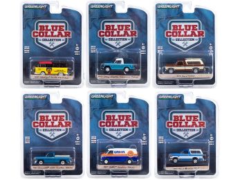 \Blue Collar Collection\" Set of 6 pieces Series 8 1/64 Diecast Model Cars by Greenlight"""