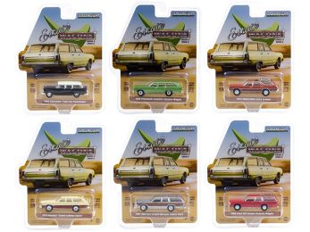 Estate Wagons 6 piece Set Series 6 1/64 Diecast Model Cars by Greenlight