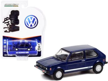 1979 Volkswagen Rabbit Tarpon Blue with White Stripes Club Vee V-Dub Series 13 1/64 Diecast Model Car by Greenlight