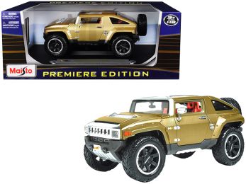 Hummer HX Concept Gold Metallic \Premiere Edition\" 1/18 Diecast Model Car by Maisto"""