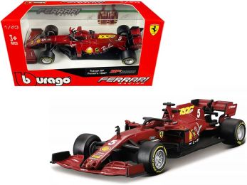 Ferrari SF1000 #5 Sebastian Vettel Tuscan GP Formula One F1 (2020) \Ferrari\'s 1000th Race\" 1/43 Diecast Model Car by Bburago"""