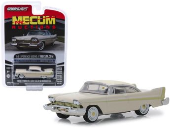 1958 Plymouth Fury Golden Commando Beige (Kissimmee 2012) \Mecum Auctions Collector Cars\" Series 3 1/64 Diecast Model Car by Greenlight"""