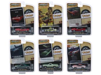 \Vintage Ad Cars\" 6 piece Set Series 1 1/64 Diecast Model Cars by Greenlight"""