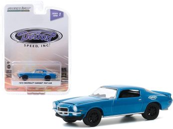 1970 Chevrolet Camaro Test Car Blue with Black Wheels \Detroit Speed Inc.\" Series 1 1/64 Diecast Model Car by Greenlight"""