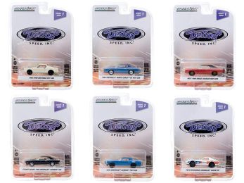 \Detroit Speed Inc.\" Set of 6 pieces Series 1 1/64 Diecast Model Cars by Greenlight"""