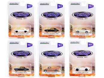 Detroit Speed Inc. Set of 6 pieces Series 2 1/64 Diecast Model Cars by Greenlight