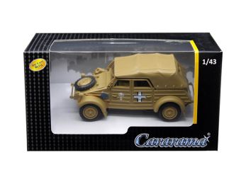 Volkswagen Kubelwagen Soft Top K Type 82 Tan 1/43 Diecast Model Car by Cararama