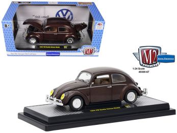 1952 Volkswagen Beetle Deluxe Model Pearl Brown Limited Edition to 5,800 pieces Worldwide 1/24 Diecast Model Car by M2 Machines