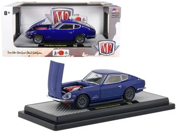 1970 Nissan Fairlady Z432 Dark Blue \Auto Japan\" Limited Edition to 5800 pieces Worldwide 1/24 Diecast Model Car by M2 Machines"""