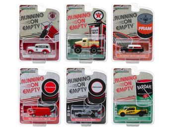 \Running on Empty\" Set of 6 pieces Series 8 1/64 Diecast Model Cars by Greenlight"""