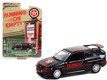 1995 Ford Escort RS Cosworth Texaco Black Running on Empty Series 13 1/64 Diecast Model Car by Greenlight