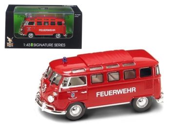 1962 Volkswagen Microbus Police Fire Department 1/43 Diecast Car Model by Road Signature