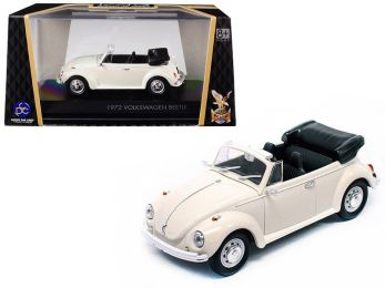 1972 Volkswagen Beetle Open Top Convertible Cream 1/43 Diecast Model Car by Road Signature