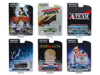 \Hollywood Series\" Set of 6 Cars Release 25 1/64 Diecast Model Cars by Greenlight"""