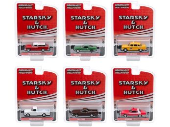 Hollywood Special Edition \Starsky and Hutch\" (1975-1979) TV Series Set of 6 pieces 1/64 Diecast Model Cars by Greenlight"""