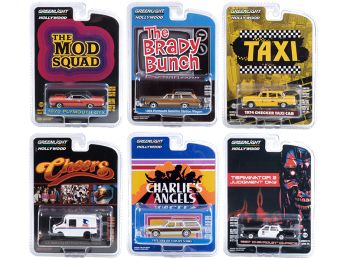 \Hollywood Series\" Set of 6 pieces Release 29 1/64 Diecast Model Cars by Greenlight"""