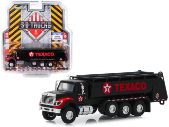 2018 International WorkStar Tanker Truck Black \Texaco\" \""S.D. Trucks\"" Series 8 1/64 Diecast Model by Greenlight"""