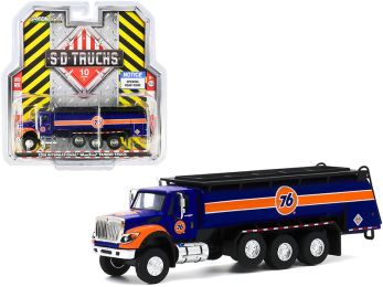 2018 International WorkStar Tanker Truck \Union 76\" Dark Blue and Orange \""S.D. Trucks\"" Series 10 1/64 Diecast Model by Greenlight"""