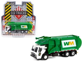 2020 Mack LR Refuse Garbage Truck White and Green Waste Management S.D. Trucks Series 12 1/64 Diecast Model by Greenlight