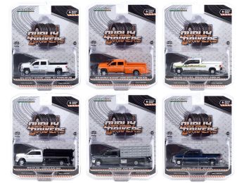 \Dually Drivers\" Set of 6 Trucks Series 6 1/64 Diecast Model Cars by Greenlight"""