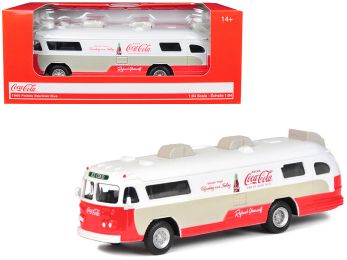 1960 Flxible Starliner Bus \Coca-Cola\" 1/64 Diecast Model by Motorcity Classics"""