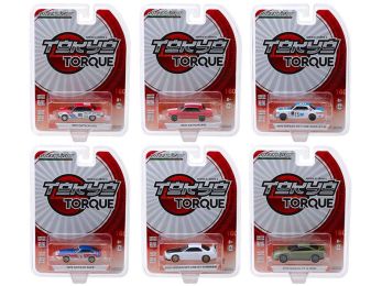 \Tokyo Torque\" Set of 6 Cars Series 5 1/64 Diecast Models by Greenlight"""