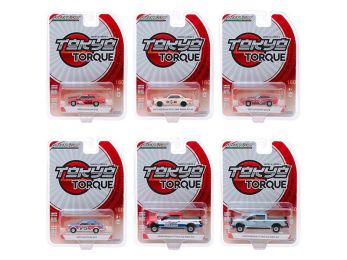 \Tokyo Torque\" Set of 6 pieces Series 6 1/64 Diecast Model Cars by Greenlight"""