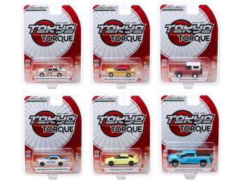 \Tokyo Torque\" Set of 6 pieces Series 7 1/64 Diecast Model Cars by Greenlight"""