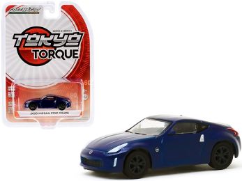 2020 Nissan 370Z Coupe Deep Blue Pearl \Tokyo Torque\" Series 8 1/64 Diecast Model Car by Greenlight"""