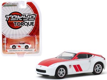 2020 Nissan 370Z Coupe \50th Anniversary\" White and Red \""Tokyo Torque\"" Series 8 1/64 Diecast Model Car by Greenlight"""