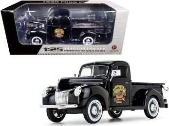 1940 Ford Pickup Truck Black \The Busted Knuckle Garage\" 1/25 Diecast Model Car by First Gear"""