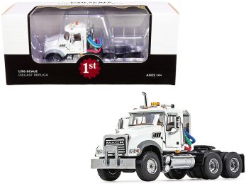 Mack Granite MP Engine Series Truck Tractor White 1/50 Diecast Model by First Gear