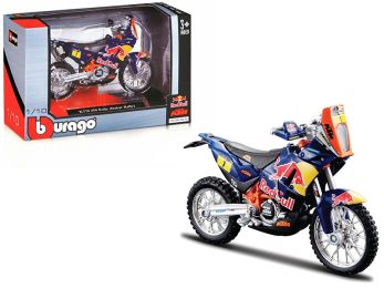 KTM 450 Rally Dakar #1 \Red Bull\" 1/18 Diecast Motorcycle Model by Bburago"""