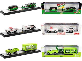 Auto Haulers \Coca-Cola\" Set of 3 pieces Release 8 Limited Edition to 6400 pieces Worldwide 1/64 Diecast Models by M2 Machines"""