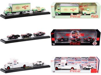 Auto Haulers Coca-Cola Set of 3 pieces Release 10 Limited Edition to 6400 pieces Worldwide 1/64 Diecast Models by M2 Machines